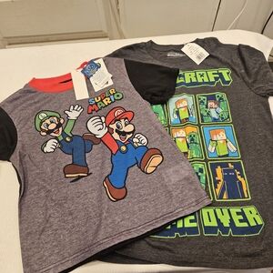 Nintendo Super Mario Kids T-Shirt - Red, Black, and Gray